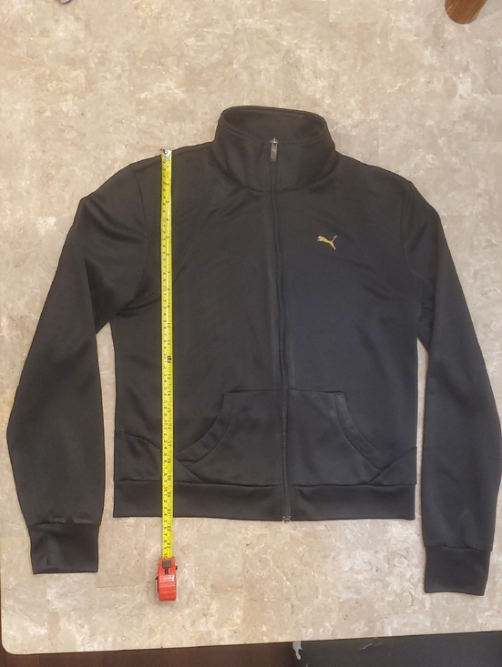 Puma Tops - Puma Women's Athleisure Black Full-Zip Track Jacket Sweatshirt Women's Size L